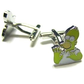 Homer Simpson Cufflinks : Simpsons Cufflinks W Gift Box