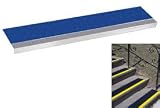 Grit Surface Aluminum Stair Tread 11D 30W Glued Down Grayblue