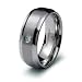 Stainless Steel Ring with CZ