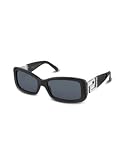 Versace - Versace Swarovski Crystal Greca Plastic Rectangular Sunglasses Black-Gray