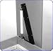 Häfele 271.99.346 Gas Piston with Strap and 1900N Pushing Force for 100 kg (220 lbs) ...