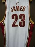 Signed James, Lebron (Cleveland Cavaliers) Reebok Authentic Cavaliers Jersey