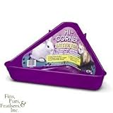 Pet Supplies : Hi Corner Litter Pan - Small Plastic