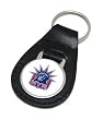 New York Rangers Red Logo Leather Keychain