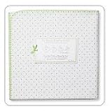 Swaddle Designs Ultimate Receiving Blanket - Apple Green Polka Dots