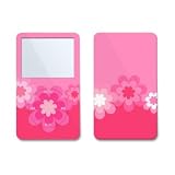 Retro Pink Flowers Design Skin Decal Sticker for Apple iPod video 30GB/ 60GB/ 80GB Player