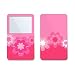 Retro Pink Flowers Design Skin Decal Sticker for Apple iPod video 30GB/ 60GB/ 80GB Player