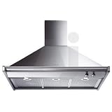 Smeg Classic Design KD90XU 36 Wall Mount Chimney Range Hood with 600 CFM Internal Blower,... by