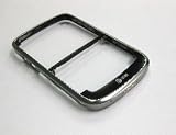 Blackberry Bold 9000 OEM Silver Bezel with Bottom Cover / Battery Door Latch