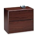 HON 10700 Series Two-Drawer Lateral File, 36w x20d x 29-5/8h, Mahogany