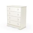 South Shore 3680034 Country-Style 4-Drawer Chest, Pure White