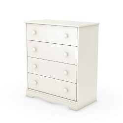 South Shore 3680034 Country-Style 4-Drawer Chest, Pure White