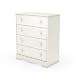 South Shore 3680034 Country-Style 4-Drawer Chest, Pure White