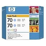 HP 70 Light Cyan 130 Ml Crtg Twin Pack Use In Desingjet Printers