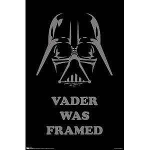 Star Wars Movie (Vader Was Framed) Poster Print - 24x36