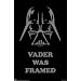 Star Wars (Vader Was Framed) Movie Poster Print - 24" X 36"