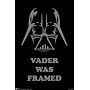 Star Wars (Vader Was Framed) Framed Movie Poster Print - 24" X 36"