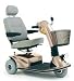 ** Product Options-> Color: Champagne, Fabric: Brown Vinyl ** The Pride Mobility Legend 2000 3 Wheel Scooter combines the latest style and performance technology at a great value. Standard features include a top speed of up to 5.75 mph, 350 lbs. maximum weight capacity and an easy lock-up system for quick disassembly. Plus, the new lower dual-bulb headlight offers excellent pathway illumination. The Legend's sleek styling and advanced features will have you turning heads every time you turn a corner. Please Note: Batteries are not included with this scooter and can be purchased separately. Click here to view interactive demo: Legend