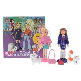 Childrens Toyshop  Toys : Polly Pocket - 2 Cool at Pocket Plaza - DVD with Polly and Pia Dolls and Fashions