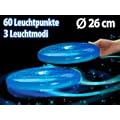 infactory Leucht-Frisbee "Area 51" mit LED- und Fiberoptik-Technologie