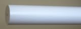 1-3/8 inch Wood Smooth Drapery Rod in White Finish - 4' long [CAPITOL CITY LUMBER]