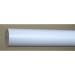 1-3/8 inch Wood Smooth Drapery Rod in White Finish - 4' long [CAPITOL CITY LUMBER]