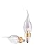 Hyperikon® LED Candle 3-Watt (30-Watt), Flame Tip Chandelier Bulb, Gold Housing, Candelabra Base (E12), 2700K (Warm Glow®), 340°-Beam Angle, Dimmable, UL-Listed