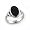 Sterling Silver Black Onyx Celtic Knot Ring Size 5(Size 5,6,7,8,9,10)