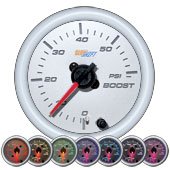 Gray 7 Color 60 PSI Boost Gauge