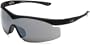 Gargoyles Men's Intimidator Oversized Sunglasses,Matte Black Frame/Silver Mirror Lens,one size