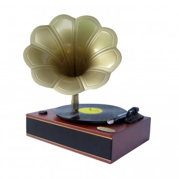 Pyle Home PNGTT1R discounts ∣ ⊳ Cheapest Shop for Pyle Home PNGTT1R Classic Horn Phonograph/Turntable with USB-To-PC Connection and Aux-In (Mahogany)