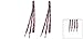 2 Pieces Multicolor Zebra Stripes Pattern Sport Sneakers Flat Shoe Laces