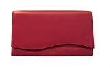 Red Metallic coloured Leather Designer Purse by Prime Hide