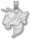 Georgia Tech Yellow Jackets Solid Sterling Silver ''BUZZ'' 5/8'' Pendant