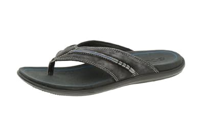 Ecco Mens Ecco Collin Pantolette in schwarz - Zehentrenner Flip-Flops ...