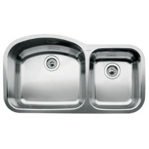 Blanco : 510-882 Wave Stainless Steel Sink (Depth: 10in / 7in)