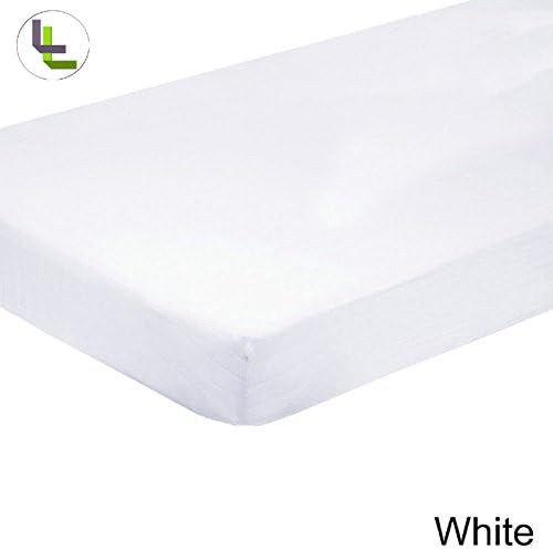 Bed Bee Cal Queen 300TC Wonderful 1PCs Fitted Sheet Solid(Pocket Size: 14 inches) White Solid 100% Egyptian COTTON