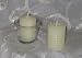 100% Beeswax Candles - Set of 4 Hand Rolled Votives in IVORY - *Candle holder is for display purposes only*