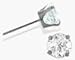 Genuine 2.5mm White Topaz 14 Karat White Gold Round Earrings