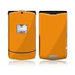 Solid State Orange Design Protective Skin Decal Sticker for Motorola RAZR V3xx Cell Phones