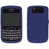 OEM Dark Blue Blackberry Silicone Rubber Gel Skin Case Cover for Tour 9630  ....