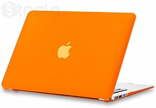 Steklo - MacBook Air 13-inch Case Rubberized Hard Cover (Models: A1466 &amp; A1369) Shell Matte - ORANGE