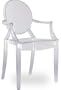 FAUTEUIL Transparente Polycarbonate "Charles" - 1 Fauteuil