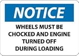 N365AB - Notice, Wheels Must Be Chocked and Engine Turned Off During Loading, 10
