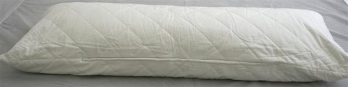 Homescapes Premium White Duck Feather Body Bolster Pillow 4 6 With Quilted Cover