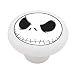 Jack Skellington Decorative High Gloss White Ceramic Drawer Knob