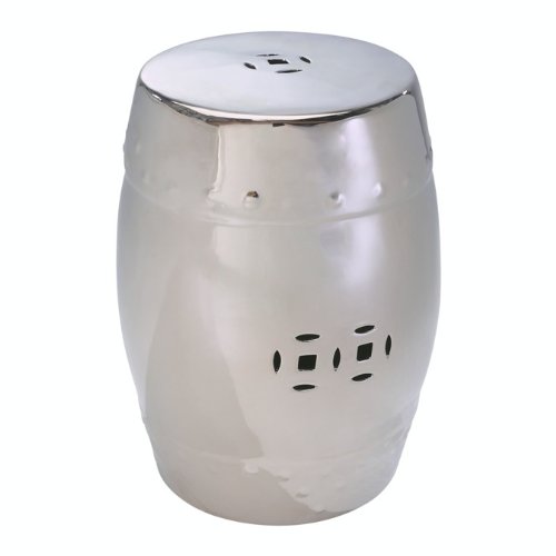 Chrome Ceramic Stool