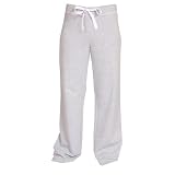 Solid Gray Lower Rise Womens' Fleece Comfy Pants, Longer length, available in 5 adult sizes
