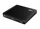 Lite-On USB 2.0 8x Slim External Optical Drive with MyDisk with Suite Software, eNAU708-112, Gloss black