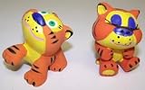 Vo-Toys Latex Tigers Assorted Dog Toy